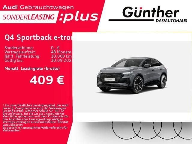 Grau Gebraucht 2025 Audi Q4 Sportback e-tron S-Line SUV | 46.350 € (Superpreis) - Bild 1/4