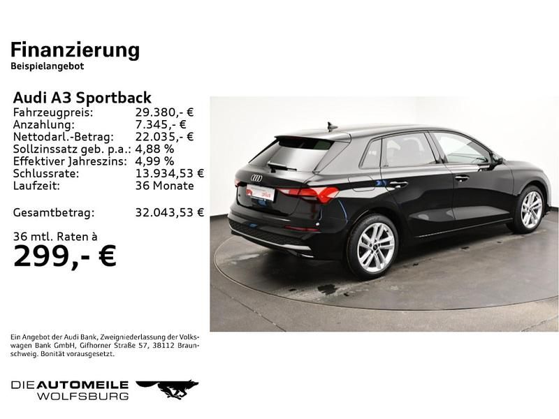Gebraucht Audi A3 Advanced 150 PS (110 kW) 2025 Schwarz Limousine