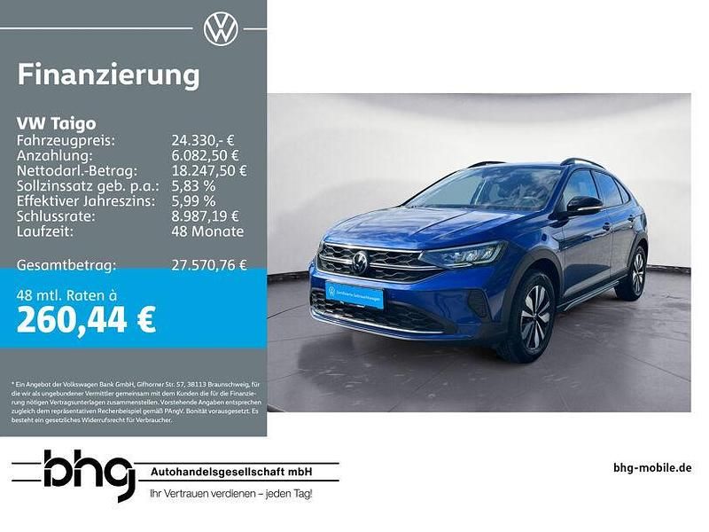 Blau Gebraucht 2025 VW Taigo Goal SUV | 24.330 € (Fairer Preis) - Bild 1/4