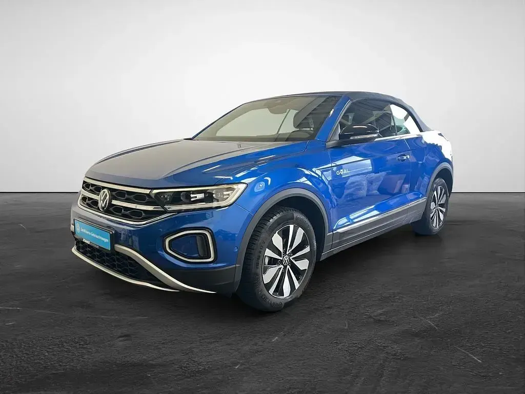 Gebraucht VW T-Roc Cabriolet Goal 150 PS (110 kW) 2025 Blau (ravennablau metallic) Cabrio