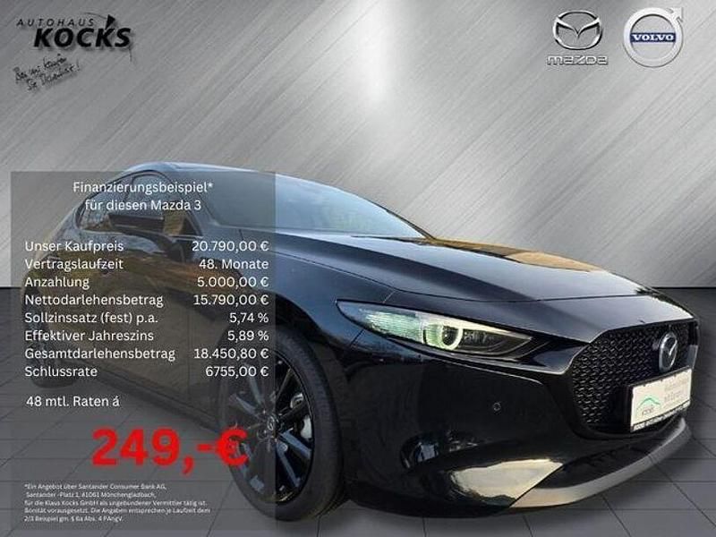 Gebraucht Mazda 3 132 PS (97 kW) 2020 Schwarz Limousine