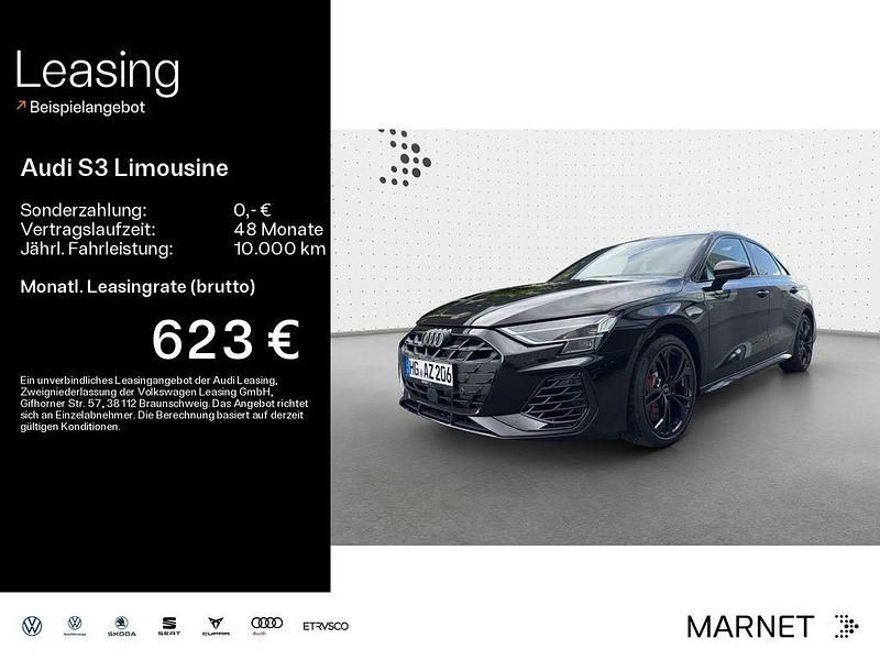 Mythosschwarz metallic Gebraucht 2024 Audi S3 Sport Limousine | 55.990 € - Bild 1/4