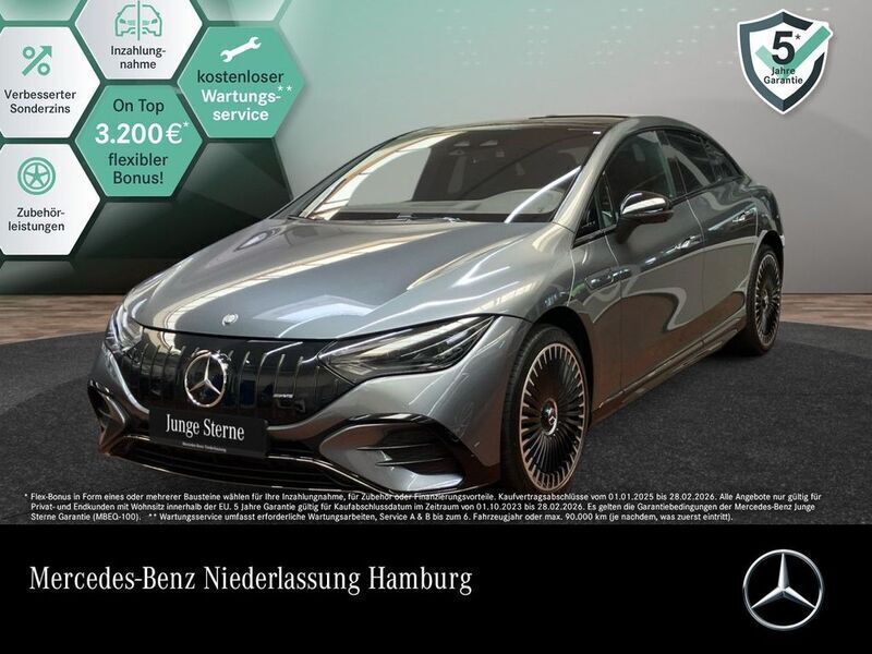 Grau Gebraucht 2025 Mercedes EQE AMG 53 AMG Line Premium Plus Limousine | 87.990 € (Superpreis) - Bild 1/3