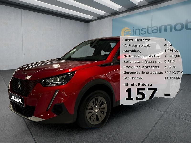 Rot Gebraucht 2021 Peugeot e-2008 SUV | 18.399 € (Guter Preis) - Bild 1/4