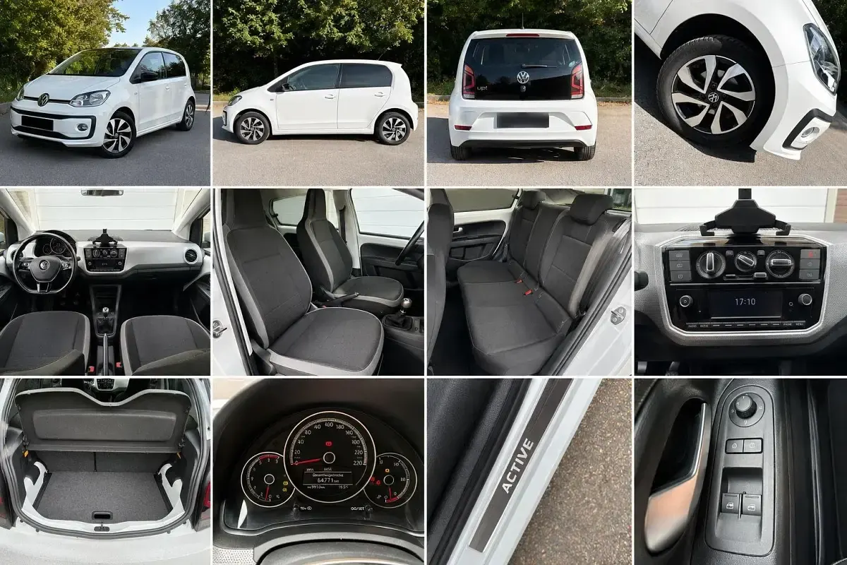Gebraucht VW up! Active 65 PS (47 kW) 2022 Weiß Kleinwagen