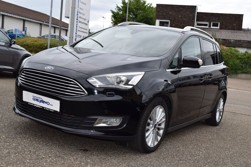 Schwarz Gebraucht 2016 Ford Grand C-Max Titanium Van / Kleinbus | 12.990 € (Fairer Preis) - Bild 1/2