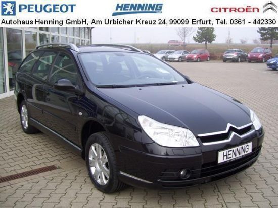 Schwarz metallic Gebraucht 2008 Citroën C5 Tendance Kombi | 13.990 € - Bild 1/4