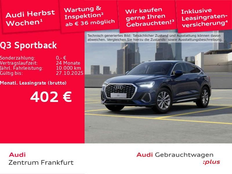 Navarrablau metallic/navarrabl Gebraucht 2025 Audi Q3 S-Line SUV | 44.850 € (Etwas zu teuer) - Bild 1/2