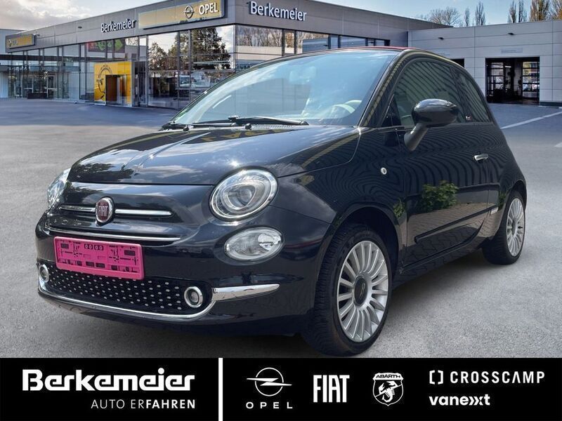 Schwarz Gebraucht 2018 Fiat 500 Lounge Cabrio | 15.425 € (Teuer) - Bild 1/4