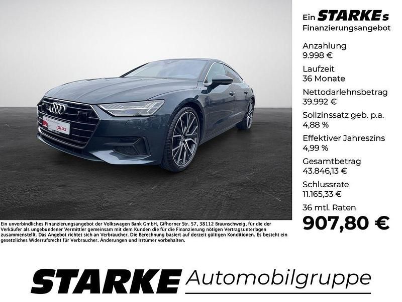 Tritonblau metallic Gebraucht 2018 Audi A7 Sportback Ambiente Kleinwagen | 49.990 € (Teuer) - Bild 1/4