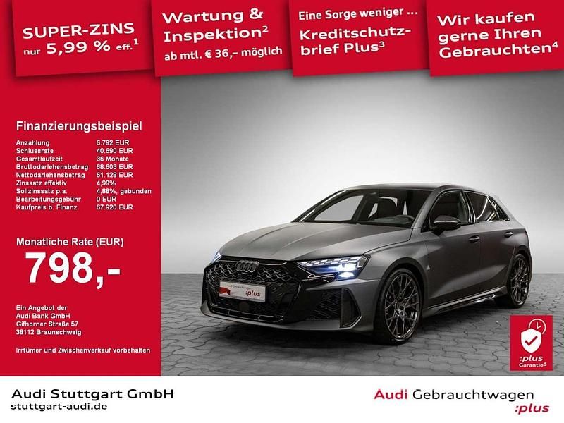 Polarmatteffekt audi exclusive Gebraucht 2024 Audi RS3 Sportback Sport Kleinwagen | 67.920 € (Teuer) - Bild 1/2