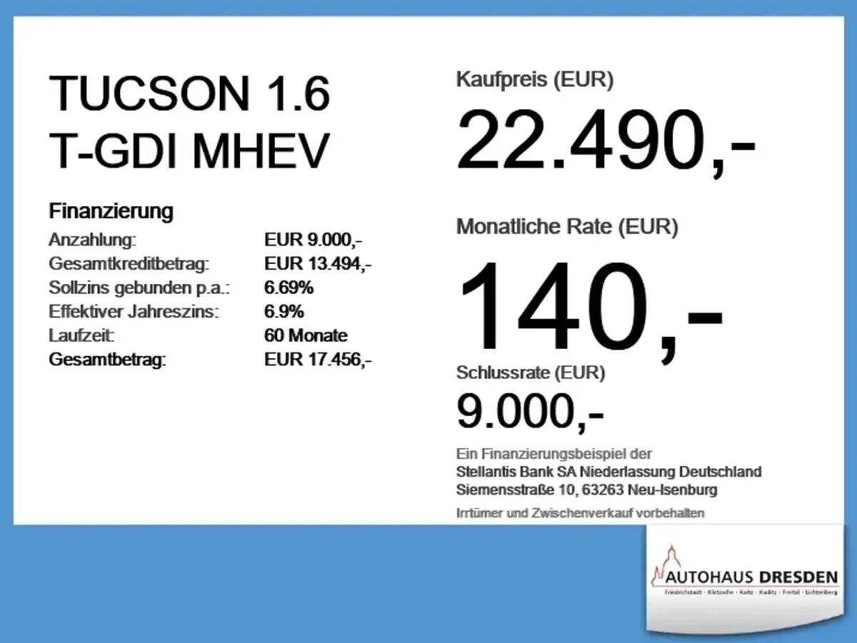 Gebraucht Hyundai Tucson 179 PS (131 kW) 2023 Shimmering silver / met SUV