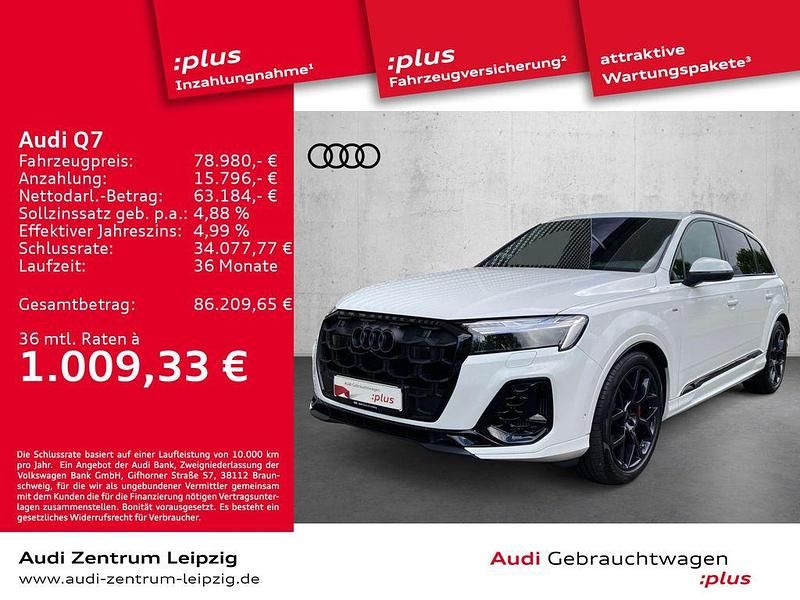 Weiß Gebraucht 2025 Audi Q7 S-Line SUV | 78.980 € (Superpreis) - Bild 1/3