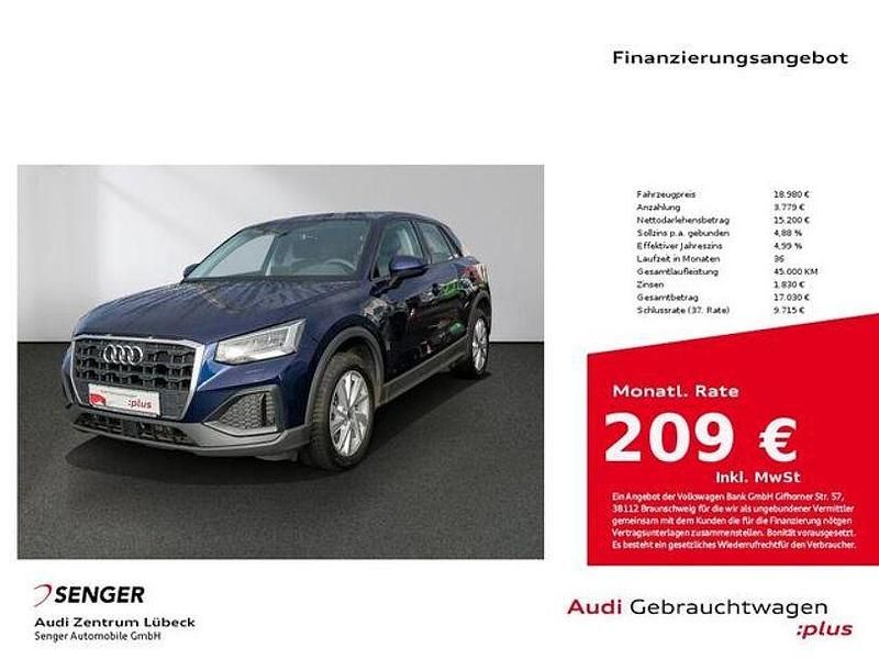 Navarrablau metallic Gebraucht 2021 Audi Q2 SUV | 18.980 € - Bild 1/3