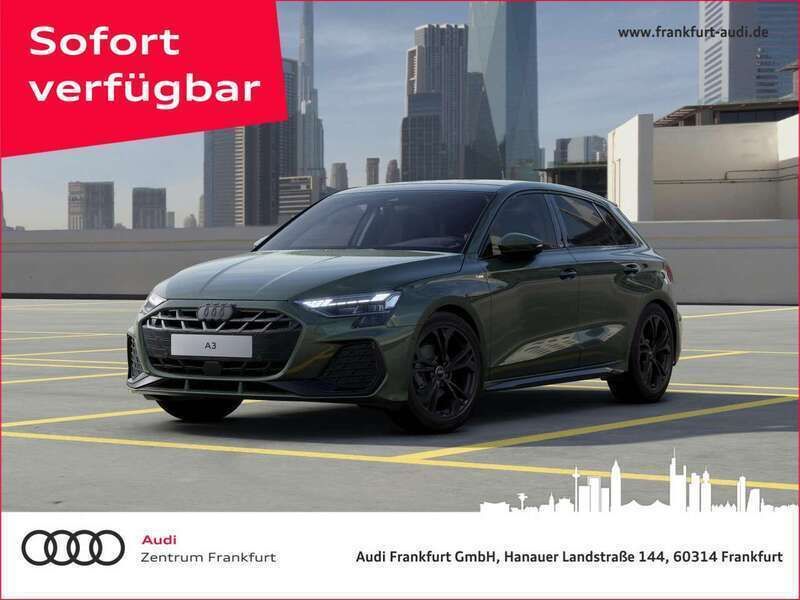 Distriktgrün metallic Neu 2025 Audi A3 S-Line Limousine | 39.880 € (Fairer Preis) - Bild 1/4