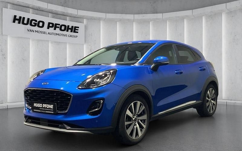 Blau Gebraucht 2021 Ford Puma Gen-E Titanium X SUV | 16.490 € - Bild 1/4
