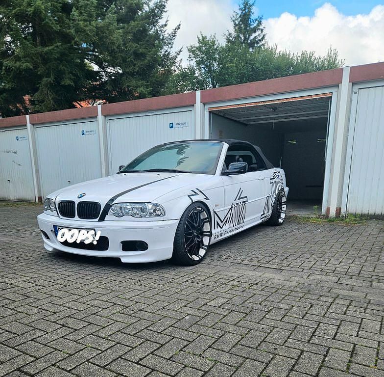 Weiß Gebraucht 2000 BMW 330 Cabriolet Performance Cabrio | 9.998 € (Superpreis) - Bild 1/4