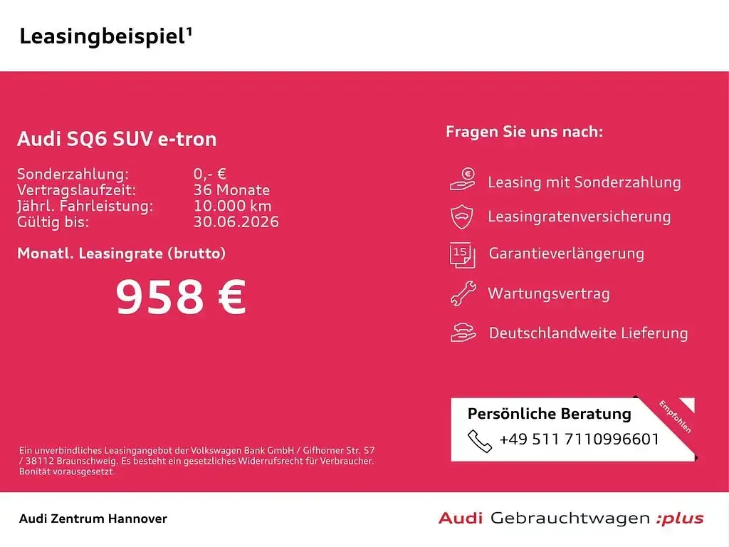 Gebraucht Audi SQ6 e-tron Edition .1 359 kW (489 PS) 2025 Magnetgrau SUV