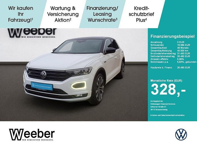 Pure white Gebraucht 2021 VW T-Roc Sportline SUV | 26.490 € (Guter Preis) - Bild 1/4