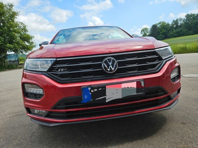 Rot Gebraucht 2020 VW T-Roc Cabriolet R-line Cabrio | 20.000 € (Guter Preis) - Bild 1/4