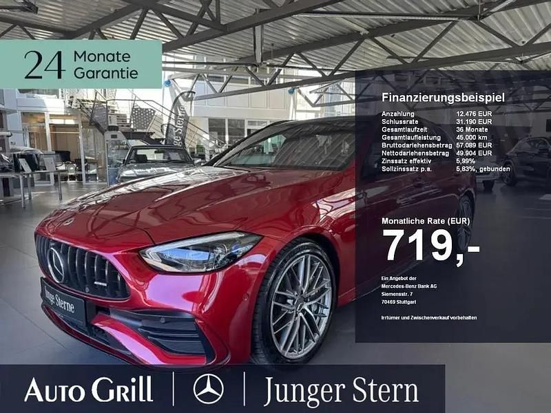 Manufaktur lack manufaktur hyazinthrot (metallic) Gebraucht 2022 Mercedes C43 AMG AMG Kombi | 62.380 € (Teuer) - Bild 1/4