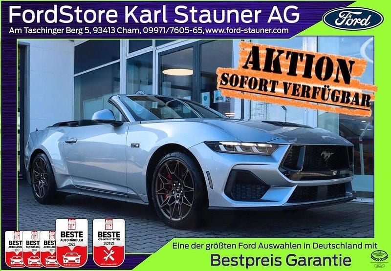 Neu Ford Mustang GT Convertible 446 PS (328 kW) 2026 Iconicsilver metallic Cabrio