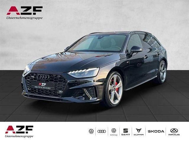 Schwarz (mythosschwarz metallic) Gebraucht 2024 Audi A4 S-Line Kombi | 49.990 € - Bild 1/4