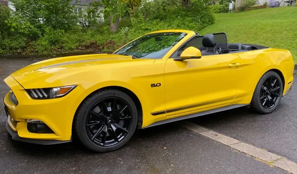 Occasion Ford Mustang 421 ch (309 kW) 2017 Jaune Cabriolet