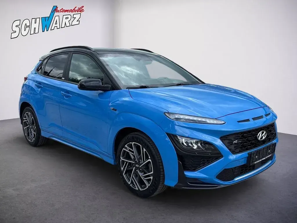 Gebraucht Hyundai Kona N Line 120 PS (88 kW) 2021 Blau SUV