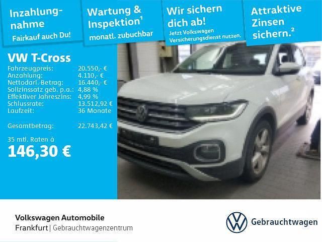 Weiß Gebraucht 2022 VW T-Cross Style SUV | 20.550 € (Guter Preis) - Bild 1/1