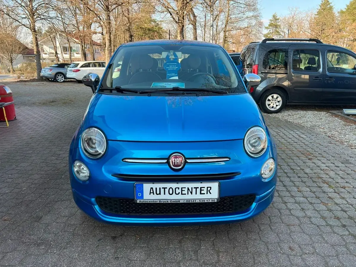 Gebraucht Fiat 500 Pop Star 69 PS (50 kW) 2017 Blau Kleinwagen