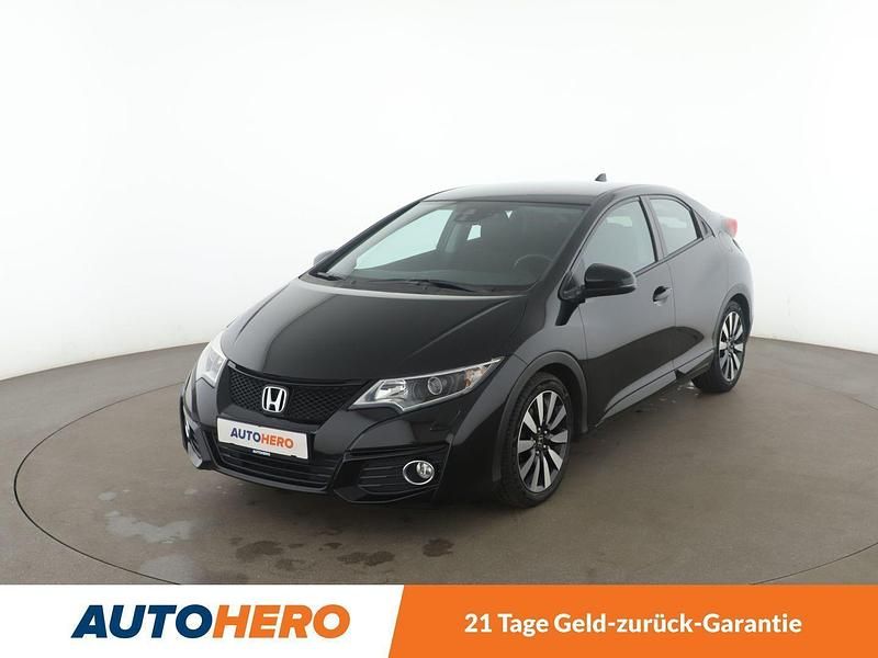 Schwarz Gebraucht 2015 Honda Civic Elegance Limousine | 12.990 € (Teuer) - Bild 1/3