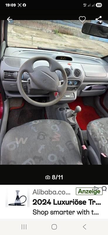 Gebraucht Renault Twingo 2005 Rot Kleinwagen