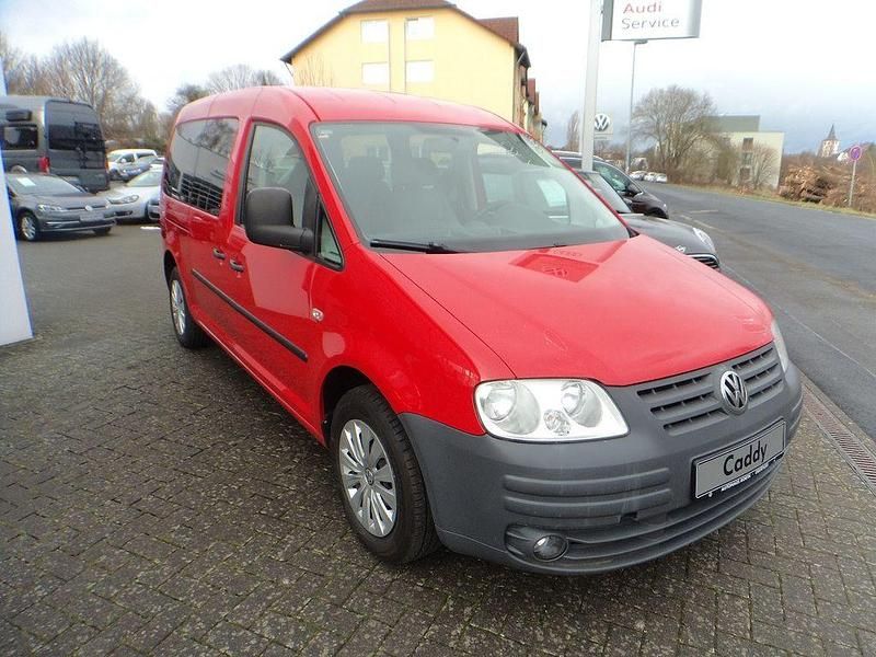 Gebraucht VW Caddy Maxi 105 PS (77 kW) 2008 Rot Van / Kleinbus
