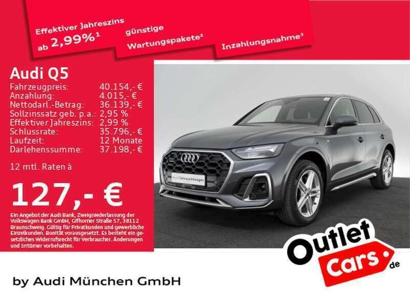 Daytonagrau perleffekt Gebraucht 2022 Audi Q5 S-Line SUV | 40.154 € (Guter Preis) - Bild 1/2