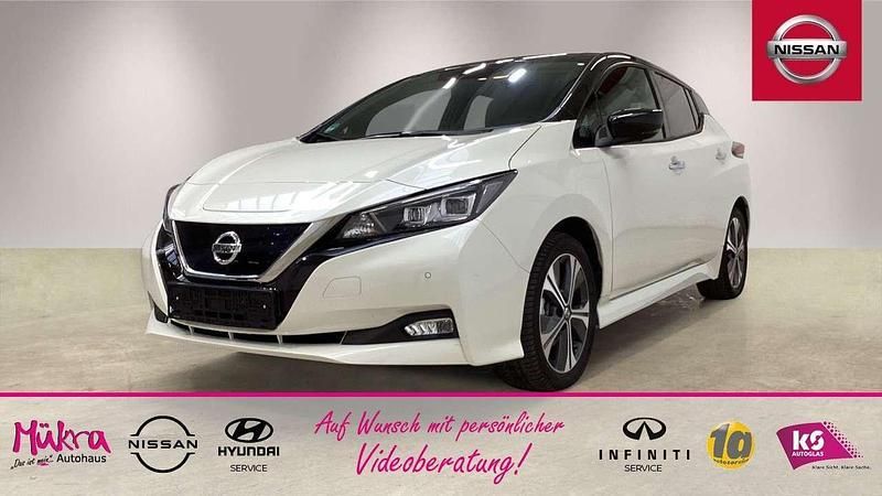Pearl whiteblack m weiß Gebraucht 2021 Nissan Leaf Tekna Kleinwagen | 23.590 € (Teuer) - Bild 1/4