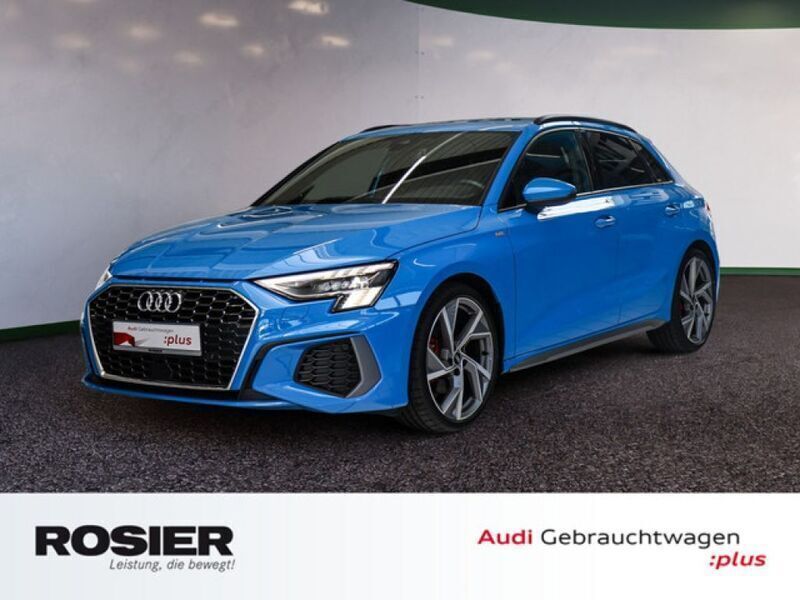 Blau / turboblau Gebraucht 2022 Audi A3 Limousine | 28.990 € (Etwas zu teuer) - Bild 1/4