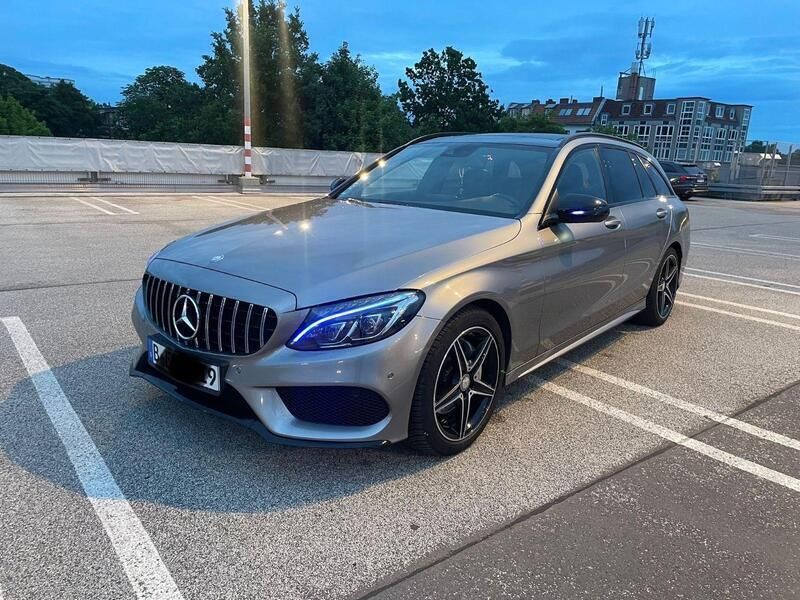 Grau Gebraucht 2016 Mercedes C200 AMG line Kombi | 14.900 € (Fairer Preis) - Bild 1/4