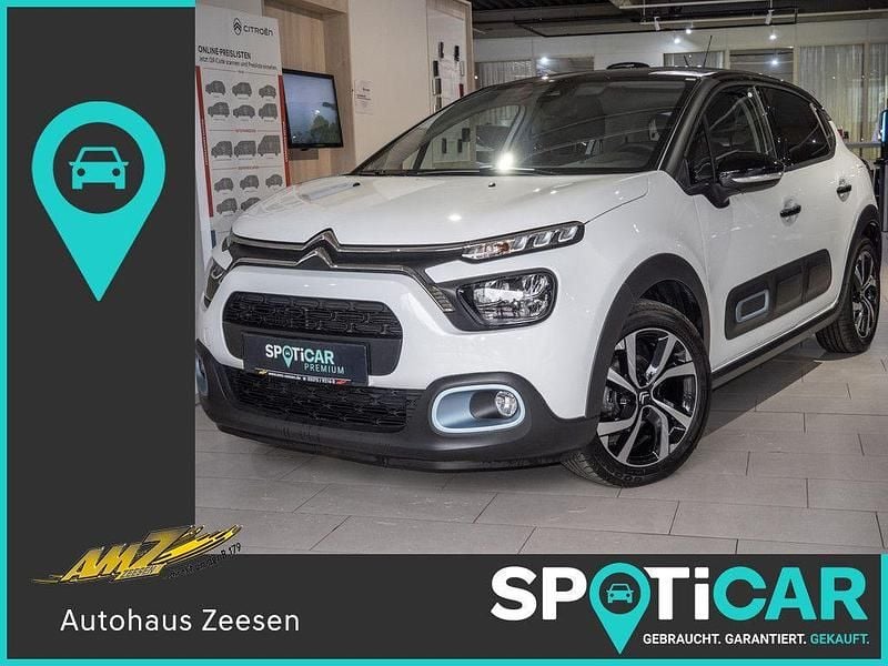 Polarweiß (uni) Gebraucht 2023 Citroën C3 PureTech Kleinwagen | 16.650 € (Fairer Preis) - Bild 1/4