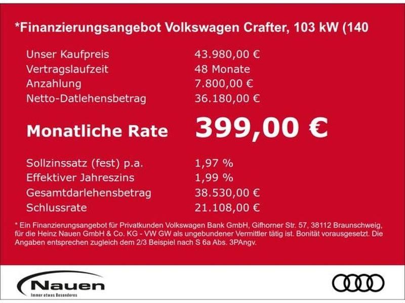 Gebraucht VW Crafter 140 PS (102 kW) 2024 Candyweiß Van