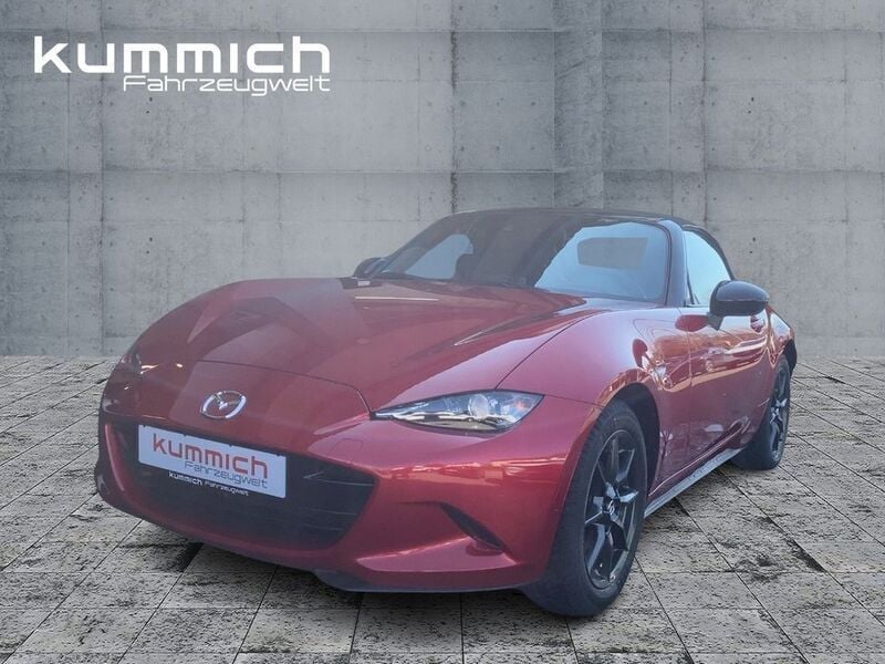 Rubinrotmet. (rot) Gebraucht 2017 Mazda MX5 Exclusive Cabrio | 18.989 € (Guter Preis) - Bild 1/4