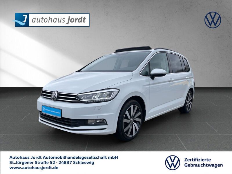 Weiß Gebraucht 2016 VW Touran Highline Van / Kleinbus | 18.930 € (Etwas zu teuer) - Bild 1/4