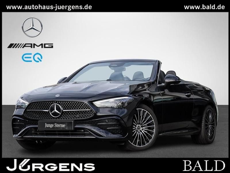 Schwarz obsidianschwarz metallic Gebraucht 2024 Mercedes CLE200 AMG Cabrio | 55.550 € - Bild 1/4