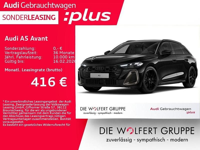 Mythosschwarz metallic Gebraucht 2025 Audi A5 Ambiente Kombi | 53.060 € (Fairer Preis) - Bild 1/3