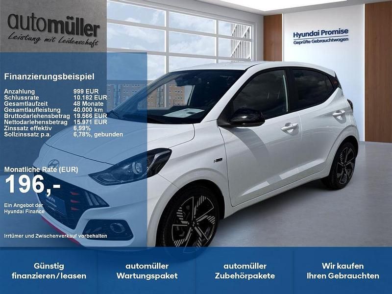 Weiß Gebraucht 2023 Hyundai i10 N Line Kleinwagen | 16.270 € (Fairer Preis) - Bild 1/4