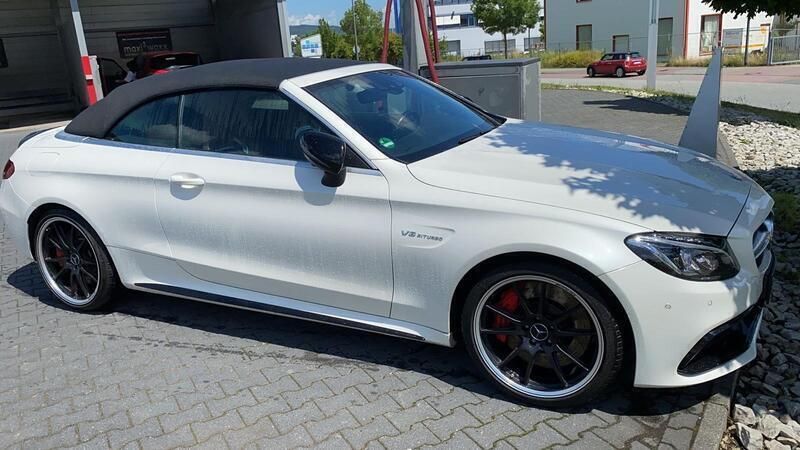 Weiß Gebraucht 2016 Mercedes C63S AMG Edition 1 Cabrio | 47.999 € (Etwas zu teuer) - Bild 1/4