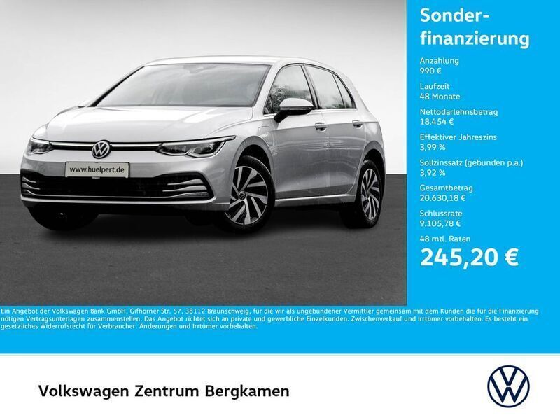 Silber Gebraucht 2021 VW Golf VIII Style Limousine | 19.444 € (Superpreis) - Bild 1/4