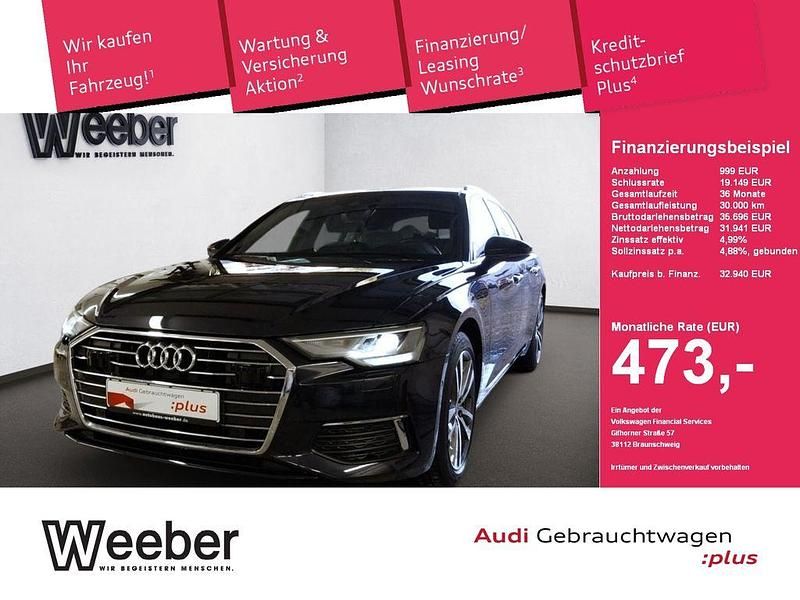 Firmamentblau (metallic) Gebraucht 2021 Audi A6 Performance Kombi | 32.940 € (Fairer Preis) - Bild 1/4