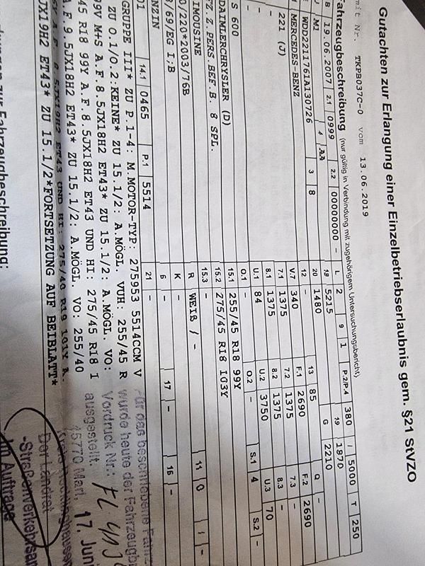 Gebraucht Mercedes S600 525 PS (386 kW) 2007 Limousine