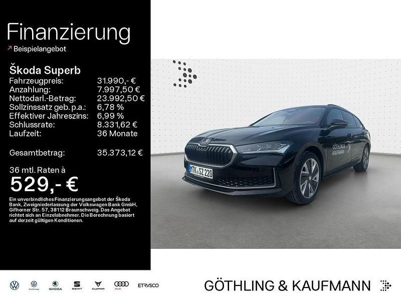 Schwarz Gebraucht 2024 Skoda Superb Selection Kombi | 31.990 € (Superpreis) - Bild 1/4
